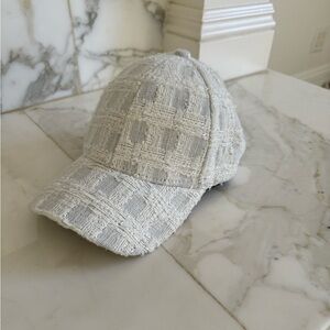 Anthropologie Textured Gray Cap